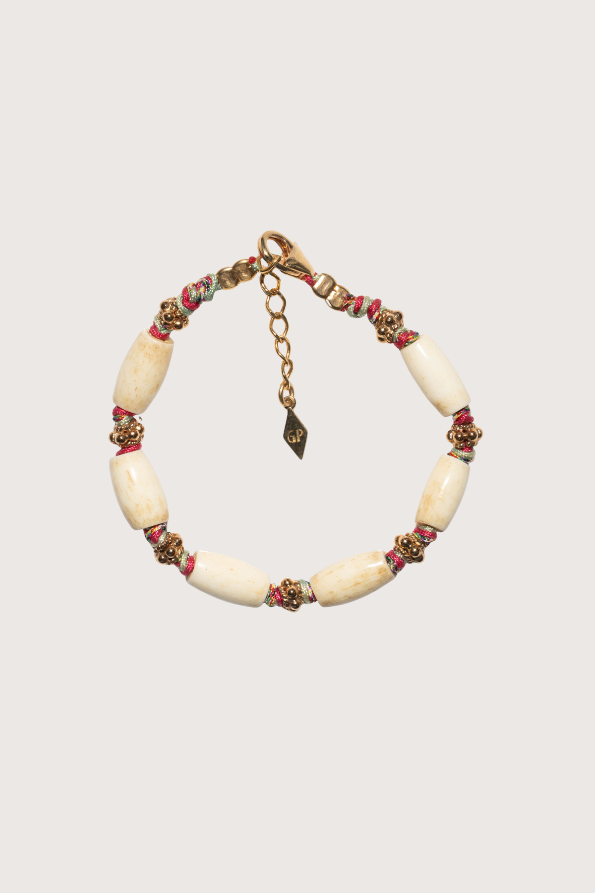 Gachon Pothier Kaya 2 Bracelet - Cream/Pink - Image 1 of 1