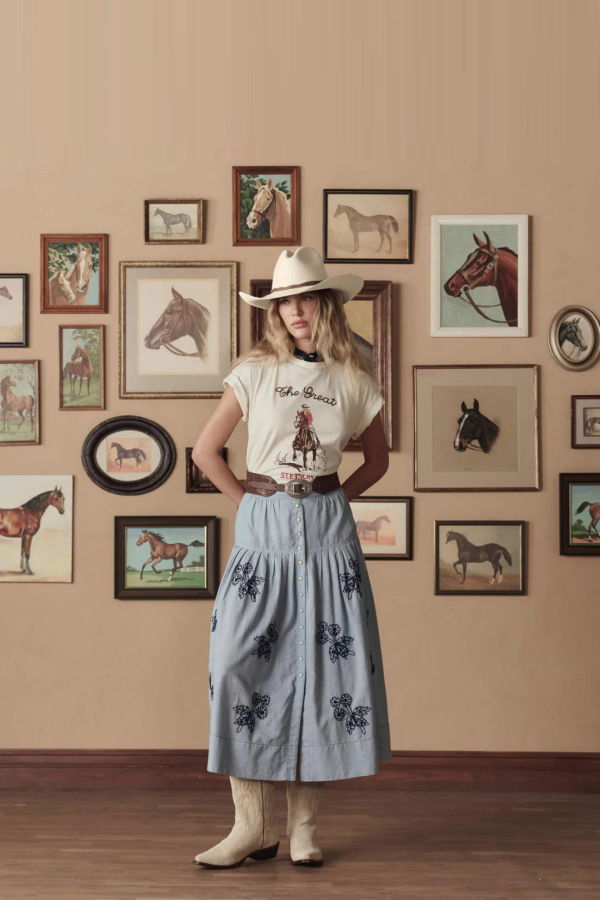 The Great. The Boxy Crew With Stetson Graphic Tee