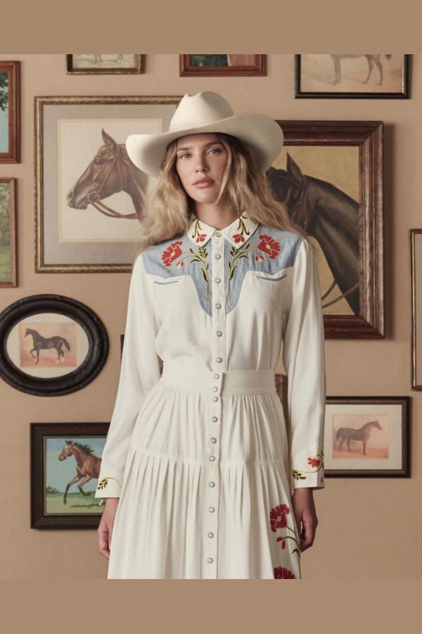The Great. The Embroidered Western Shirt
