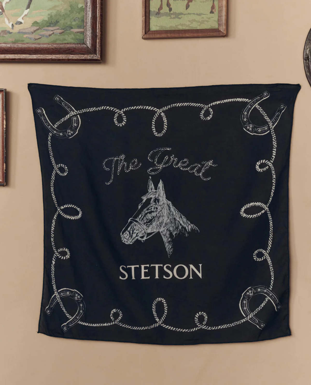 The Great. Stetson Western Bandana - Navy - Image 2 of 6