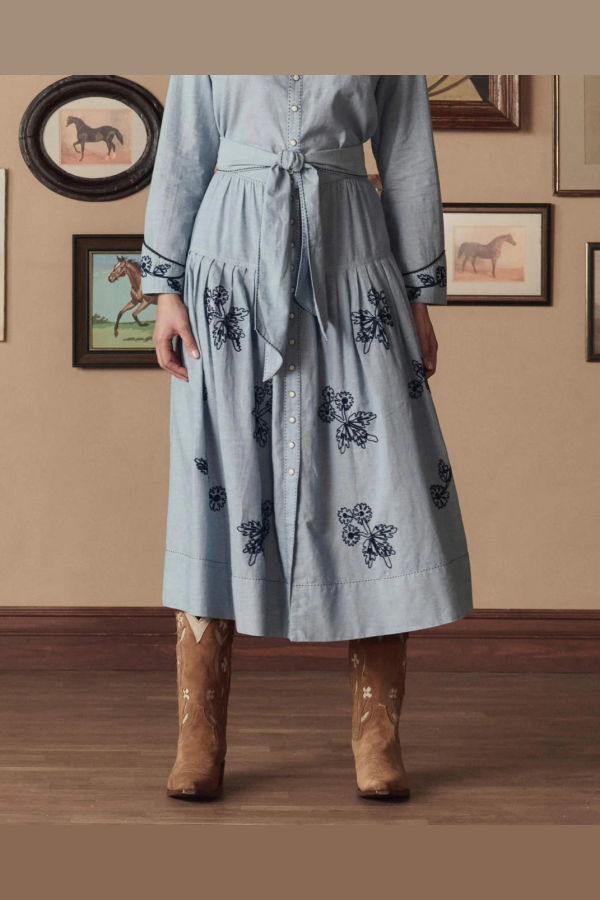 The Great. The Western Embroidered Highland Skirt