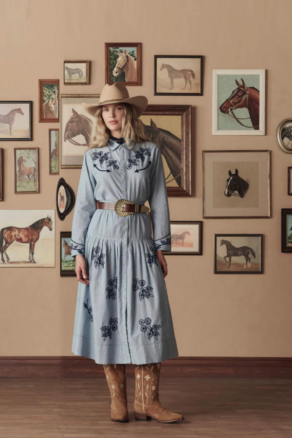 The Great. The Western Embroidered Highland Skirt