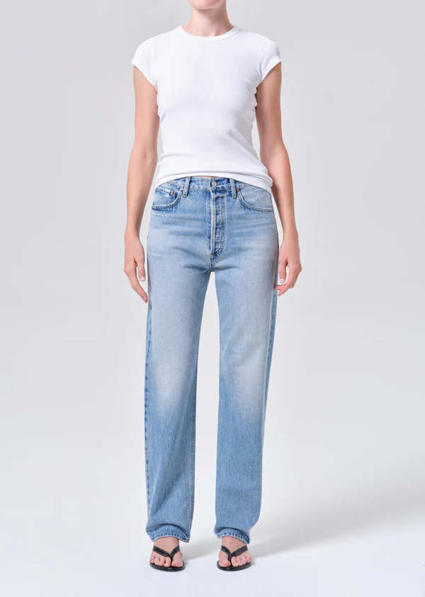 AGOLDE 90's Mid Rise Straight Jean (32") - Stream