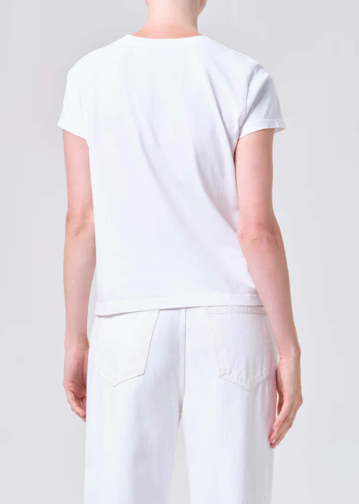 AGOLDE Long Line Adine Tee - White - Image 2 of 3