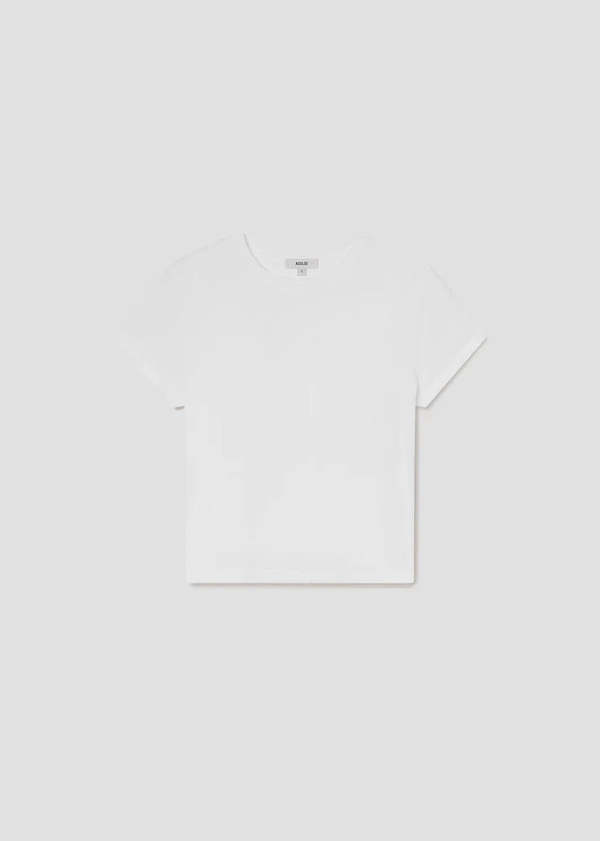 AGOLDE Long Line Adine Tee - White