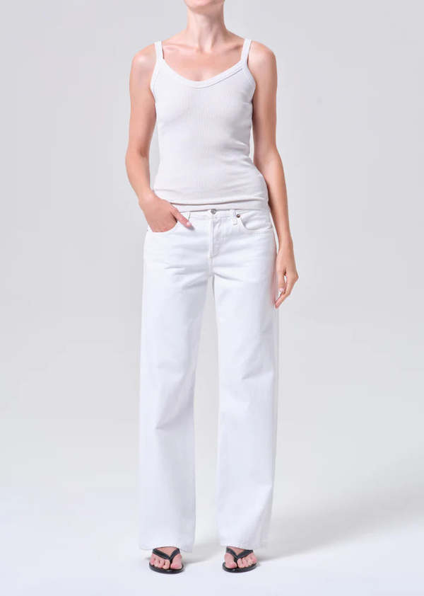 AGOLDE Low Rise Loose Jean - Marshmellow