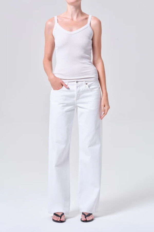 AGOLDE Low Rise Loose Jean - Marshmellow