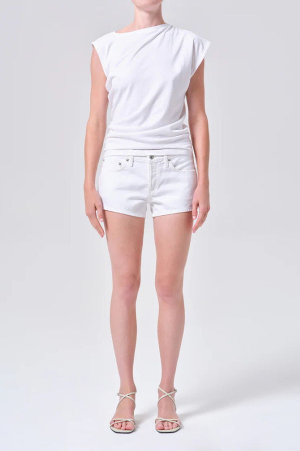 AGOLDE Low Rise Parker Short - Marshmellow