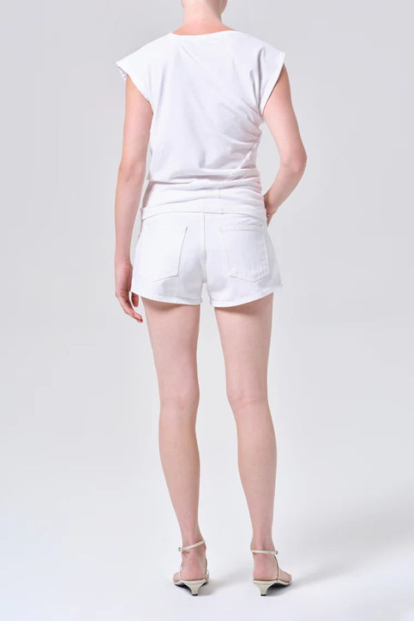 AGOLDE Low Rise Parker Short - Marshmellow