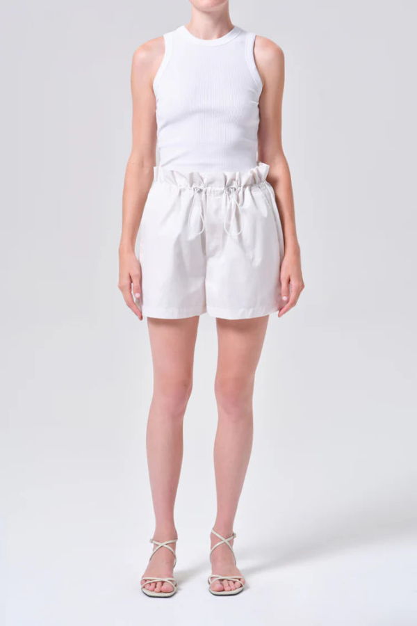 AGOLDE Lydia Short - Chalk White