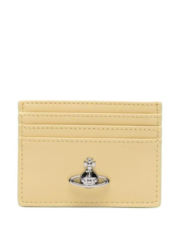 Vivienne Westwood Orb Business Card Wallet - Pastel Yellow