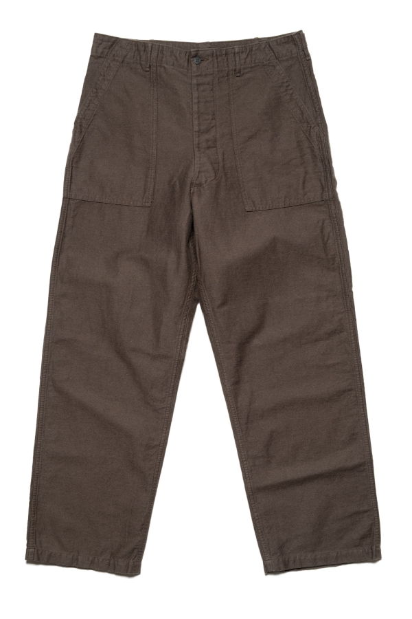 Orslow Relax Fit Cotton Linen Moleskin Fatigue Pants