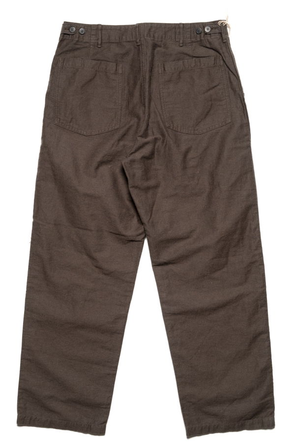 Orslow Relax Fit Cotton Linen Moleskin Fatigue Pants