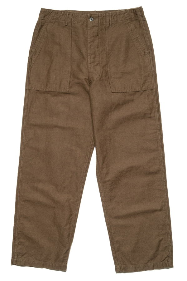 Orslow Relax Fit Cotton Linen Moleskin Fatigue Pants