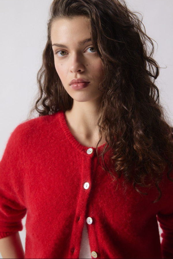 American Vintage Vito Cardigan - Carmine