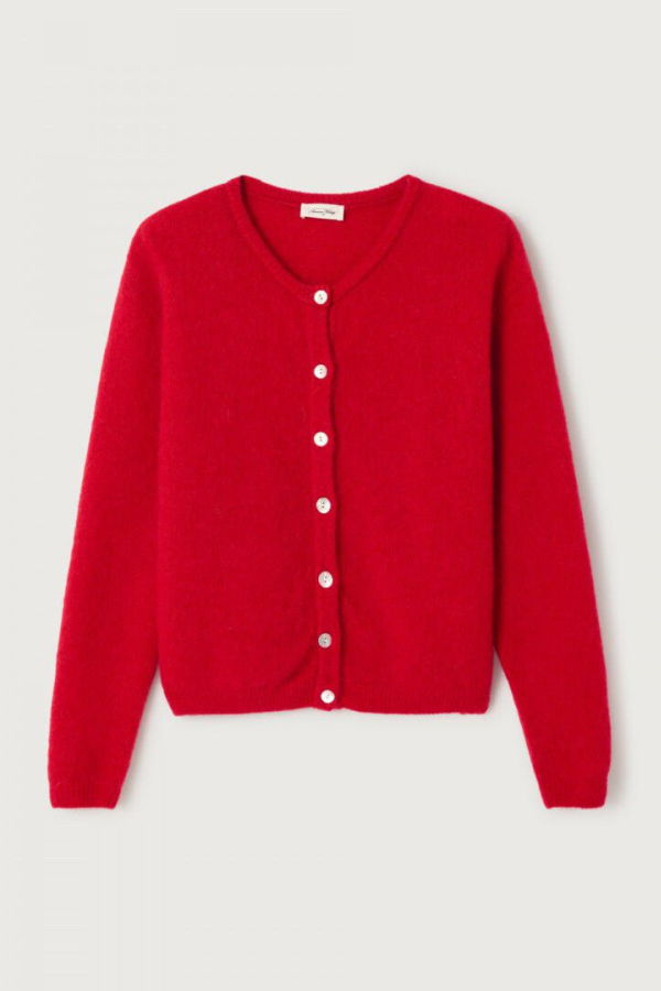 American Vintage Vito Cardigan - Carmine
