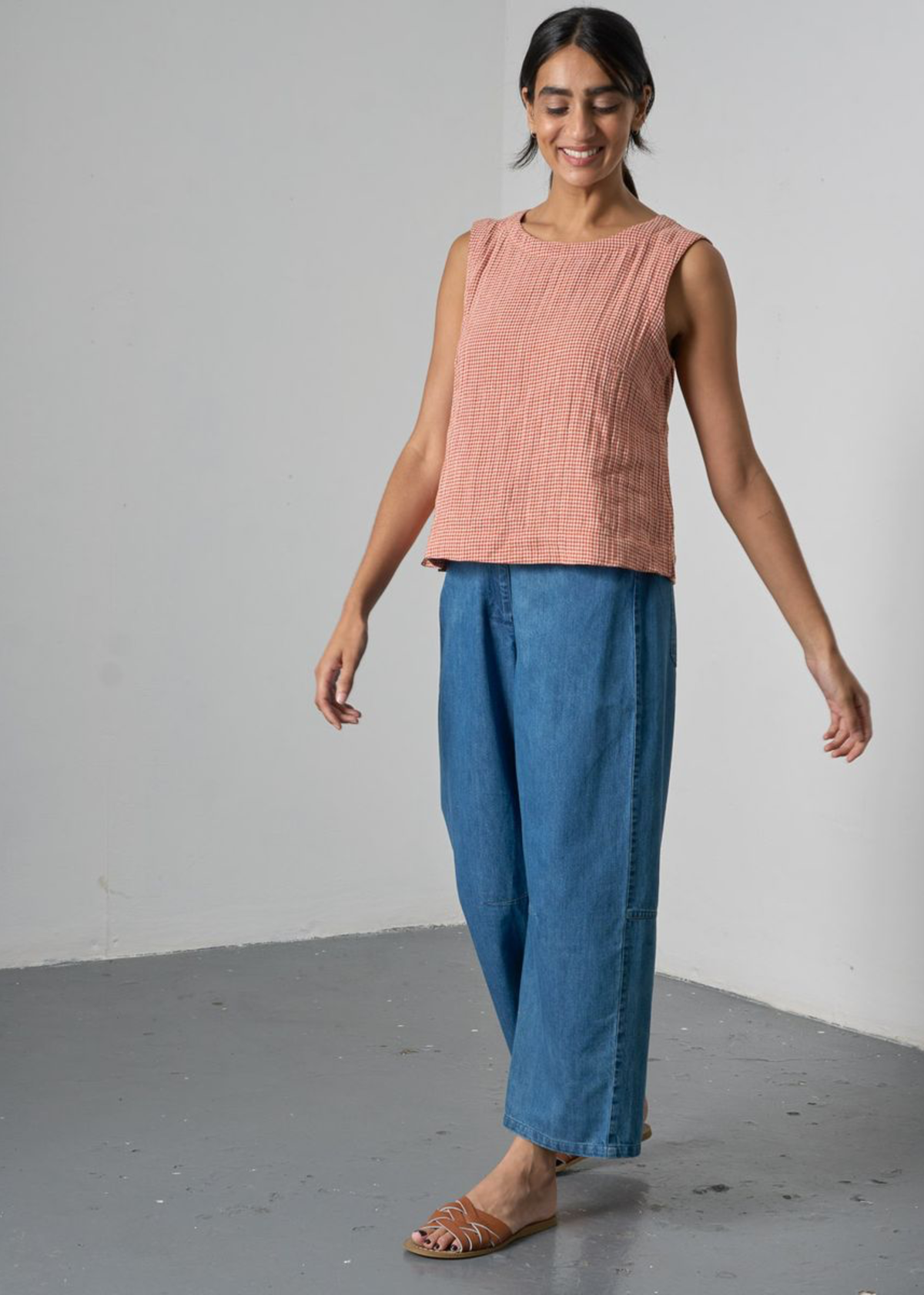 Bibico Alicia Barrel Leg Trousers - Image 7 of 14