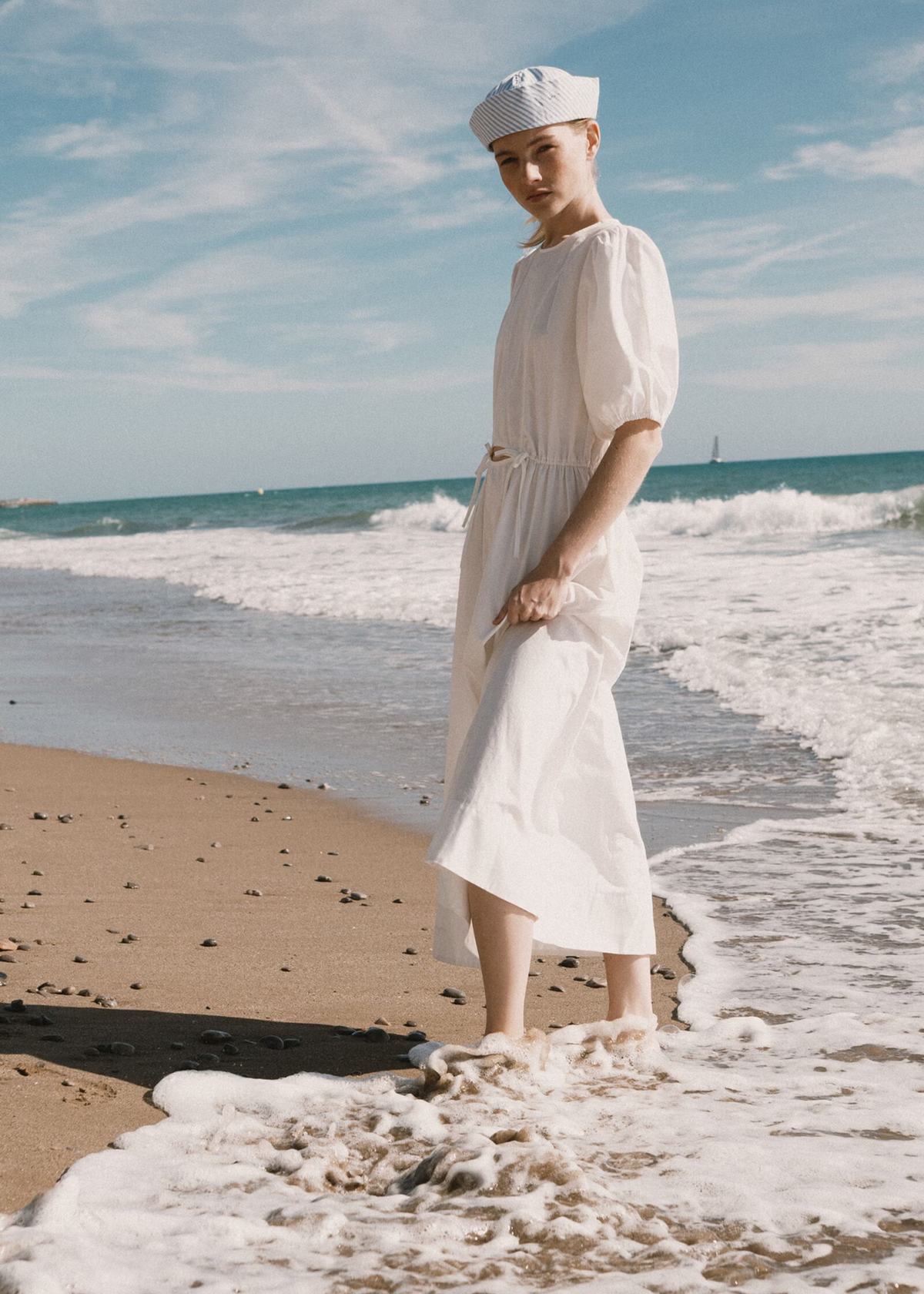 TINY BIG SISTER Puff Sleeve Midi Dress - Image 2 of 6