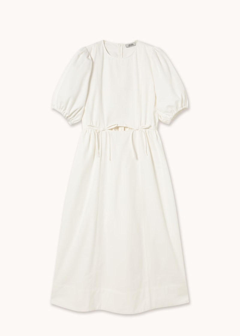 TINY BIG SISTER Puff Sleeve Midi Dress