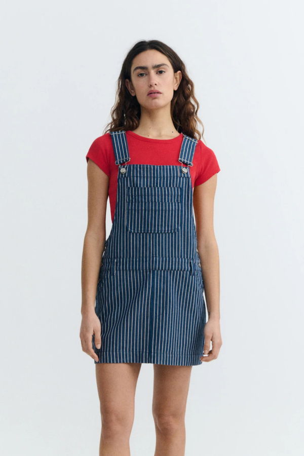 Thinking MU Rafaela Railway Stripes Dress