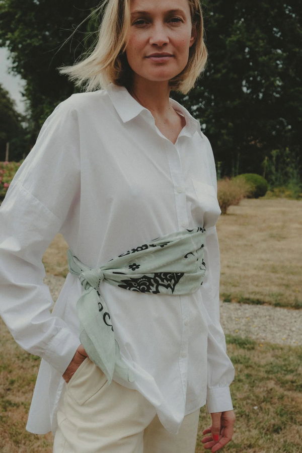 Maison Lecomte Flament Bandana Cotton Scarf