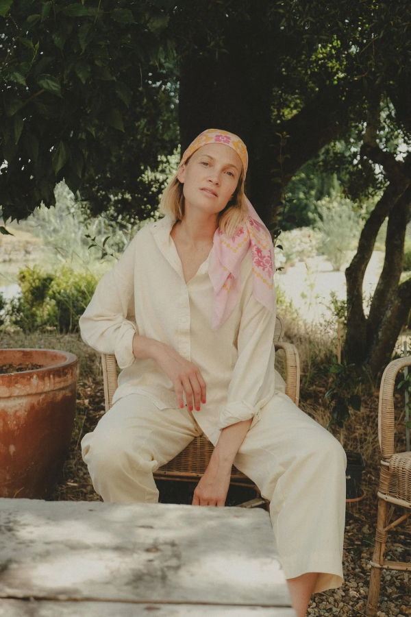 Maison Lecomte Flament Bandana Cotton Scarf