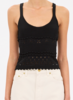 Ulla Johnson Esme Eyelet Knit Camisole - Thumbnail 5