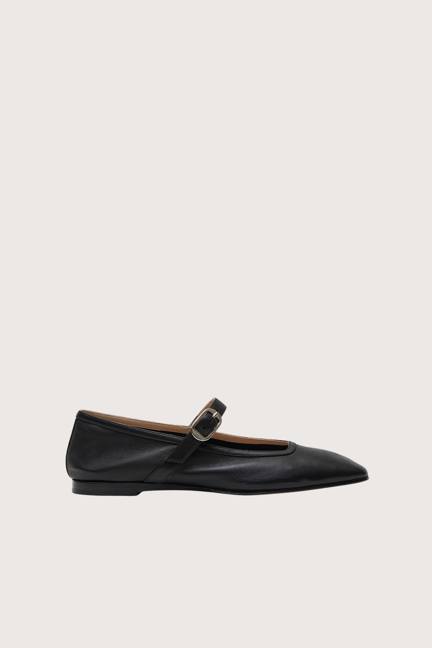 Le Monde Beryl Ballet Mary Jane Leather Flat - Black | Garmentory