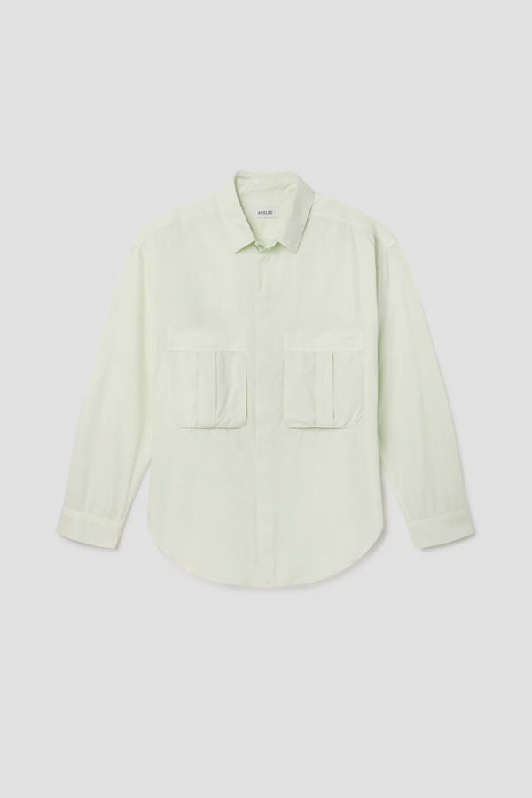 AGOLDE Clark Shirt - Mint Cream