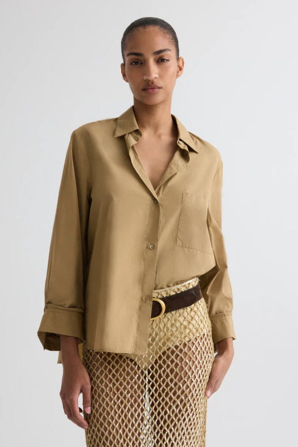 TWP Next Morning Shirt - Kelp