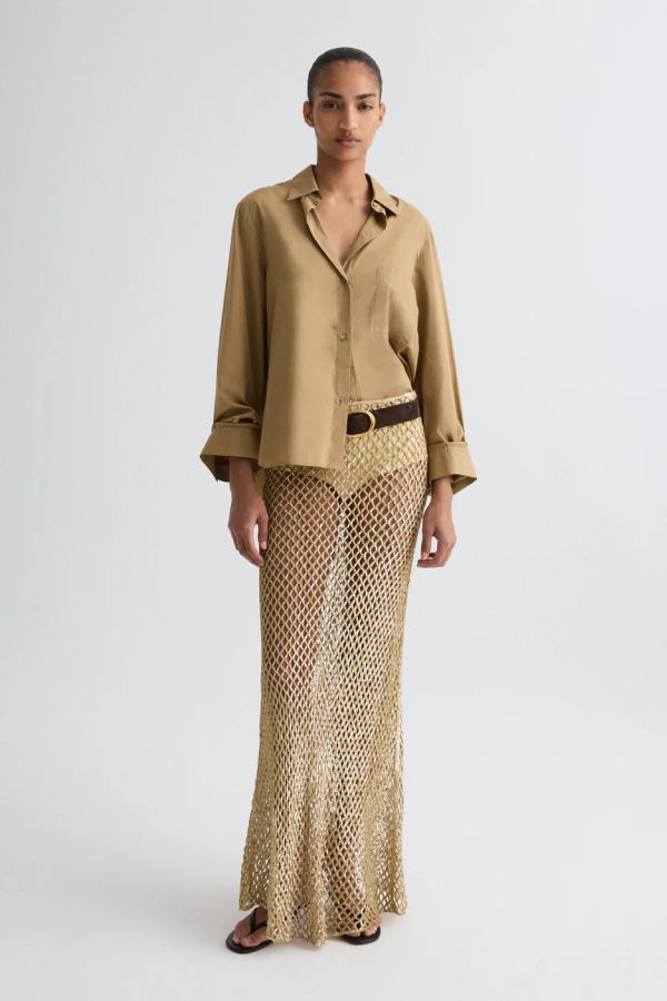 TWP Next Morning Shirt - Kelp