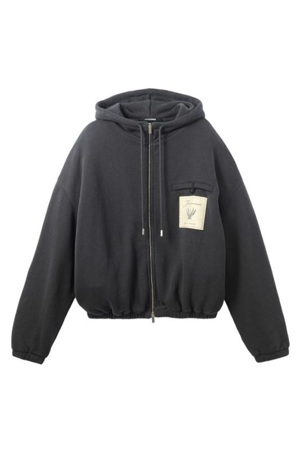 Jacquemus Rosemary Label Hoodie - Dark Navy