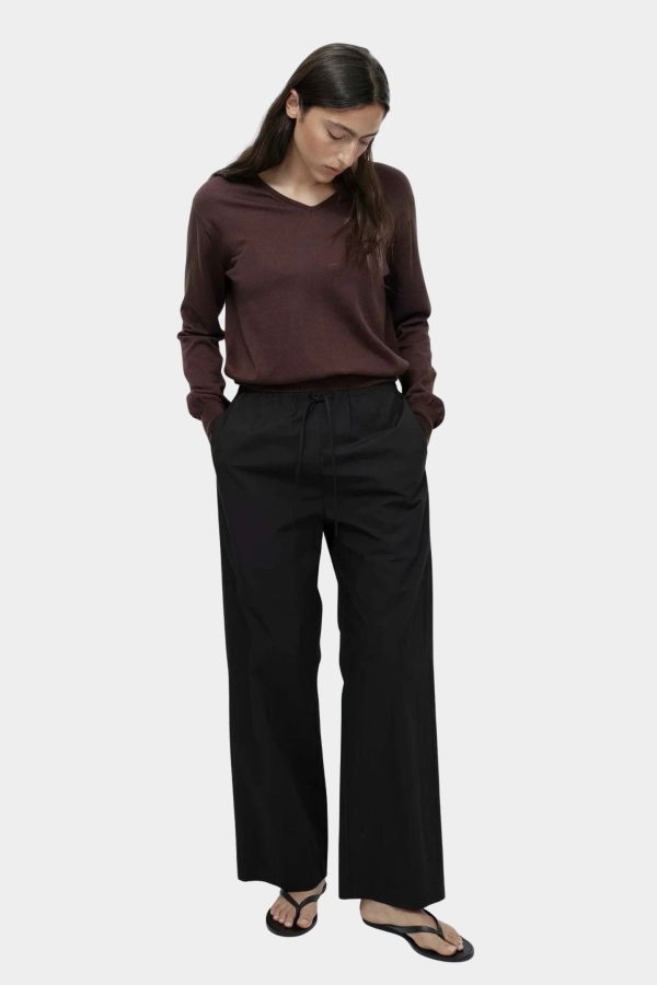 Mijeong Park Cotton Drawstring Pants - Black