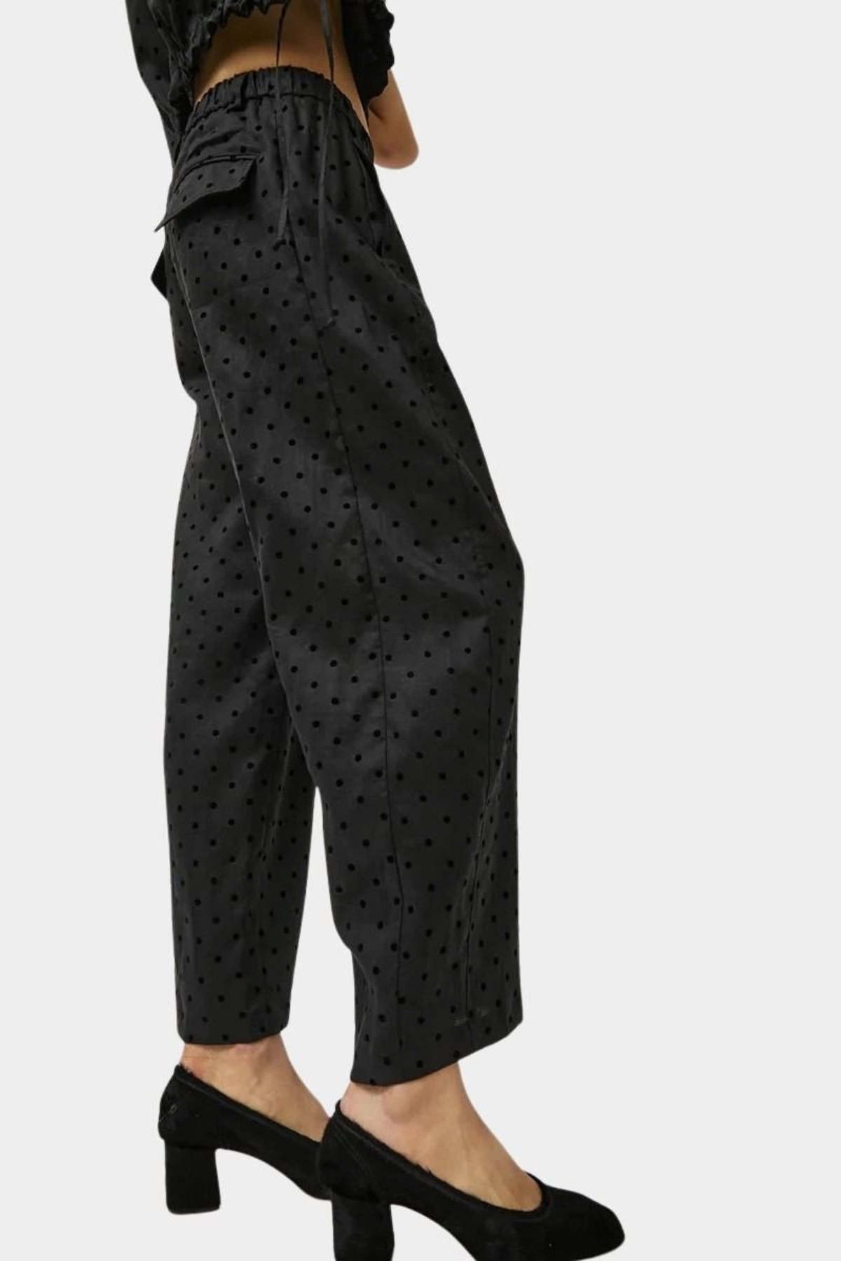 No.6 Justin Pant - Black Dot Linen - Image 2 of 6