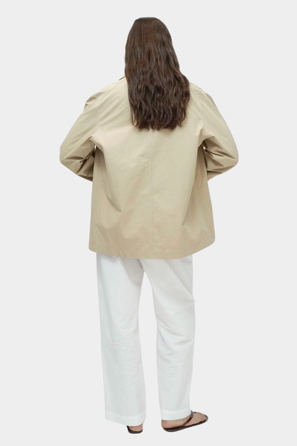 Mijeong Park Linen Blend Work Jacket - Beige