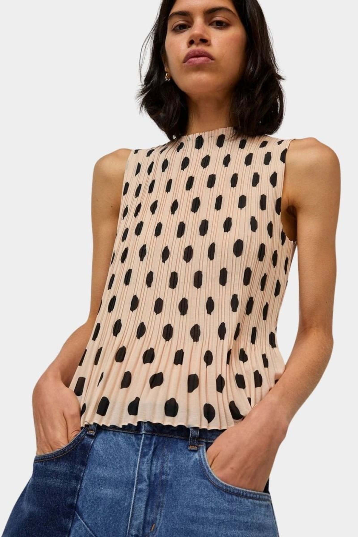 No.6 Rae Tank - Cream Dot - Image 1 of 3