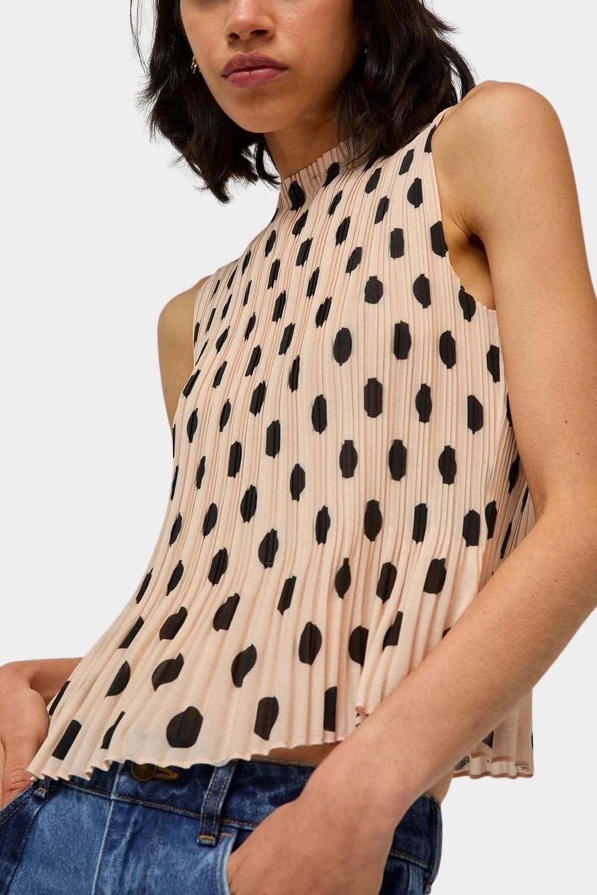 No.6 Rae Tank - Cream Dot - Image 3 of 3