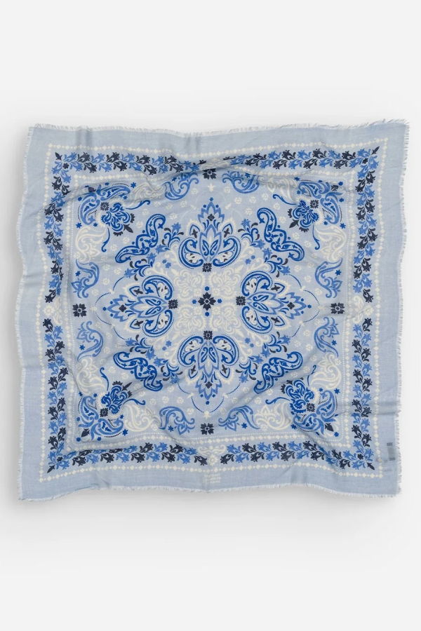 Maison Lecomte Flament Bandana Wool/Silk Scarf
