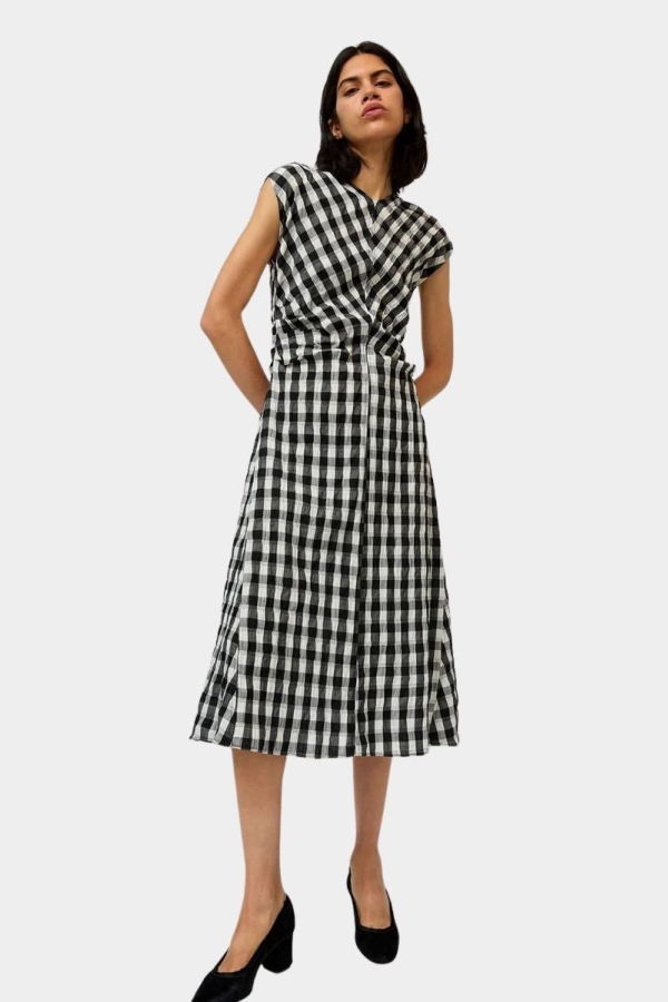 No.6 Rochelle Dress - Black And White Gingham