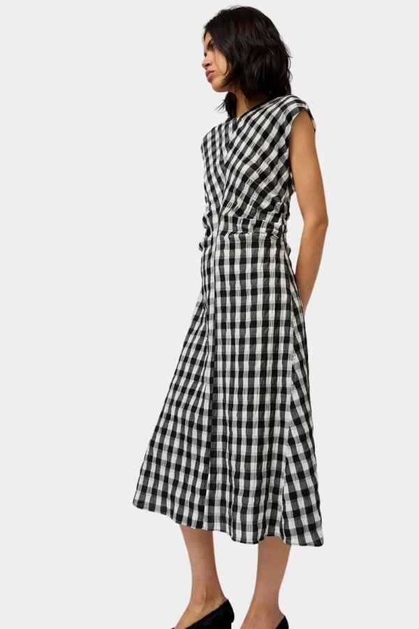 No.6 Rochelle Dress - Black And White Gingham