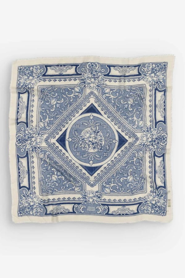 Maison Lecomte Flament Mosaic Wool/Silk Scarf