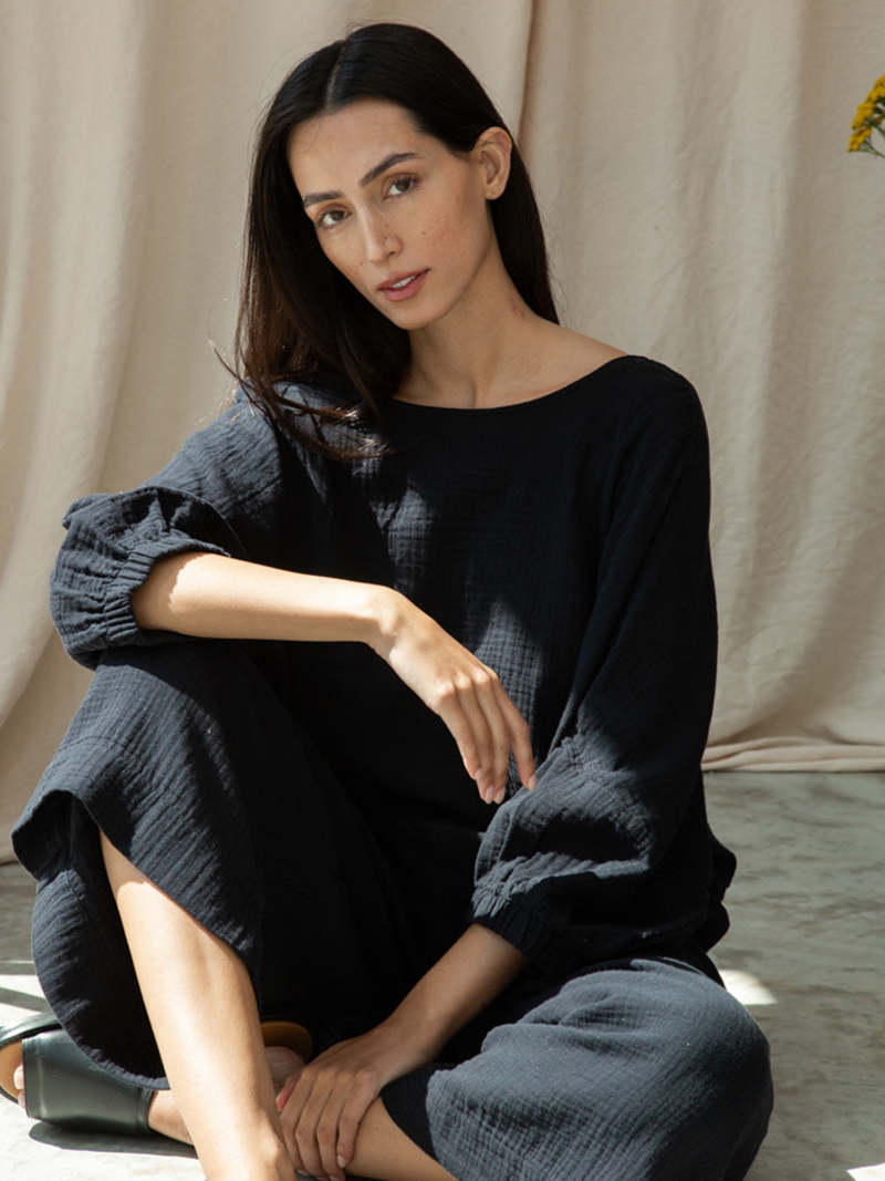 Beaumont Organic Ivy Cheesecloth Top