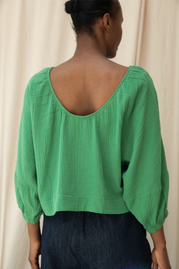 Beaumont Organic Ivy Cheesecloth Top