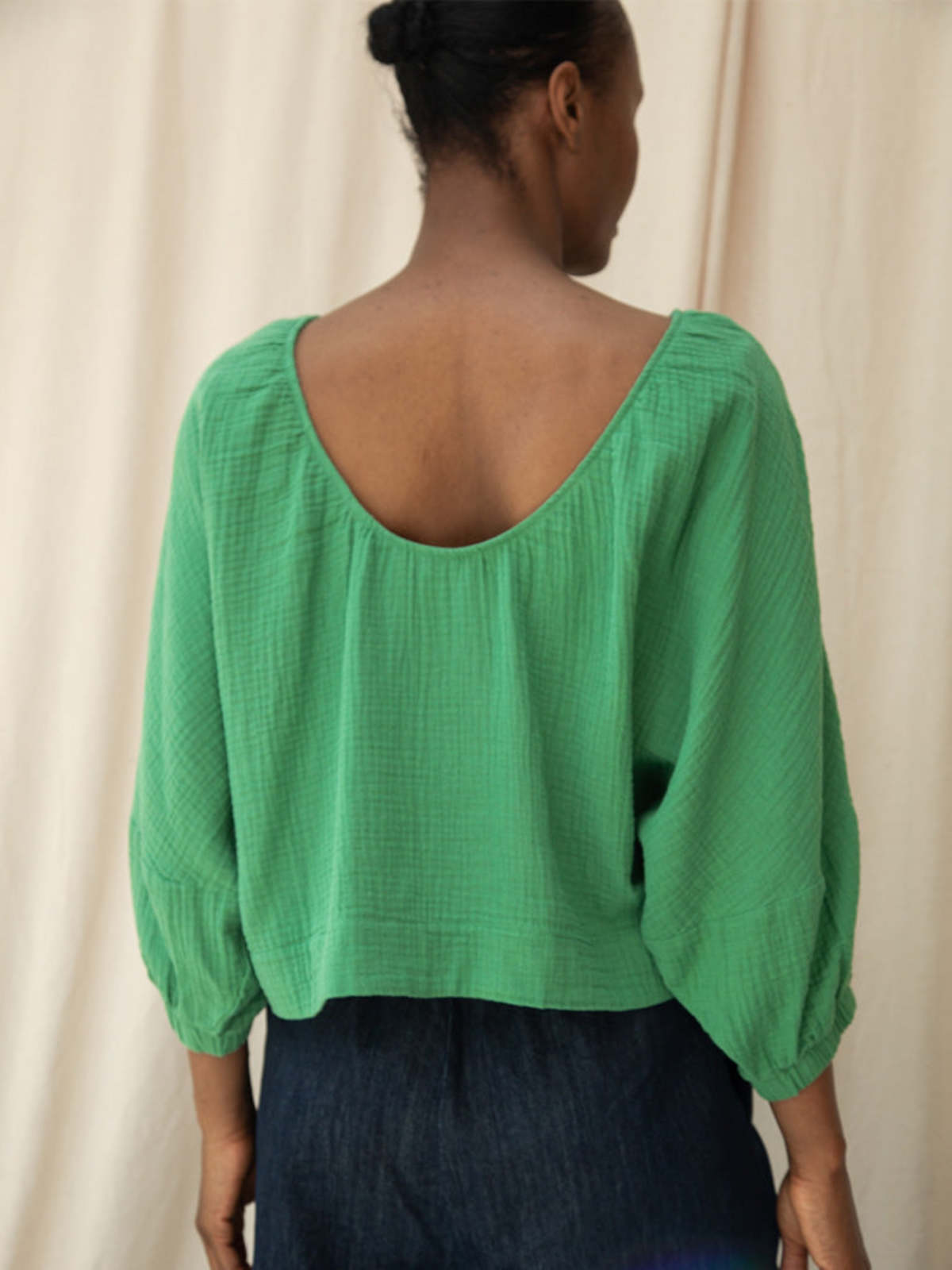 Beaumont Organic Ivy Cheesecloth Top - Image 2 of 4