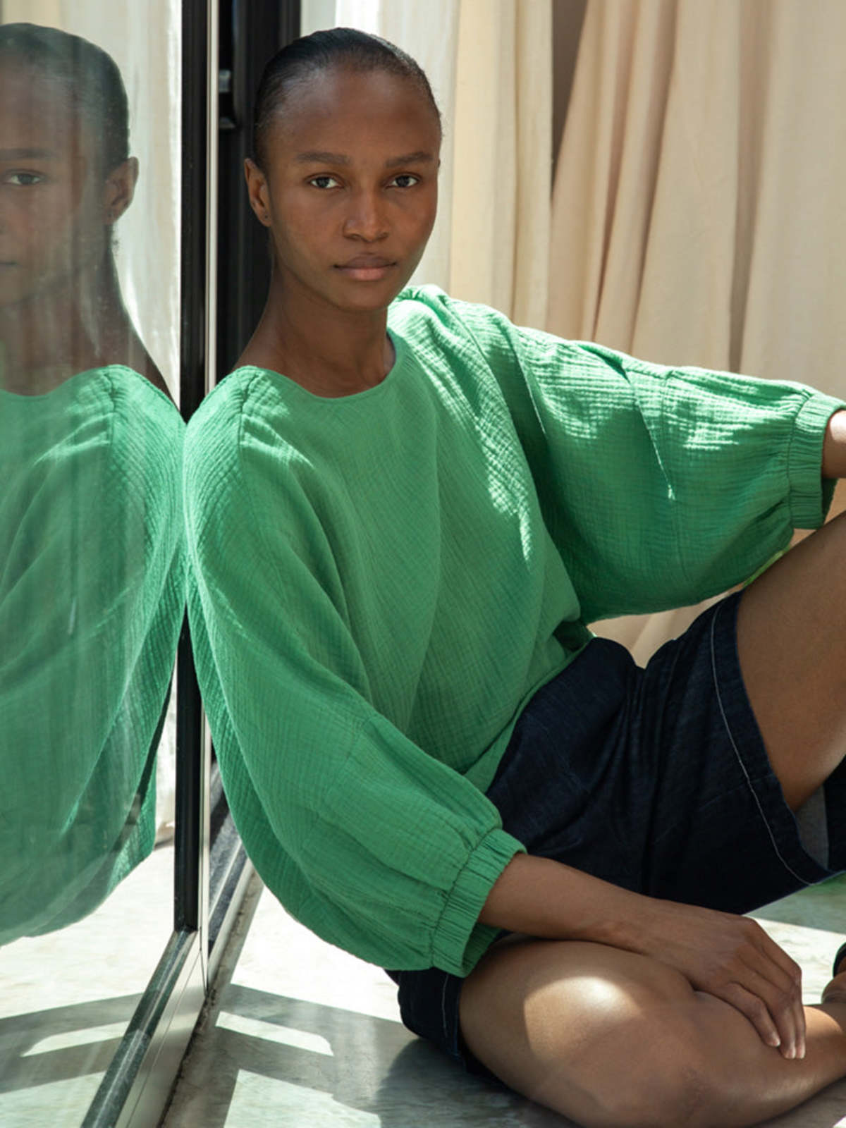 Beaumont Organic Ivy Cheesecloth Top - Image 3 of 4