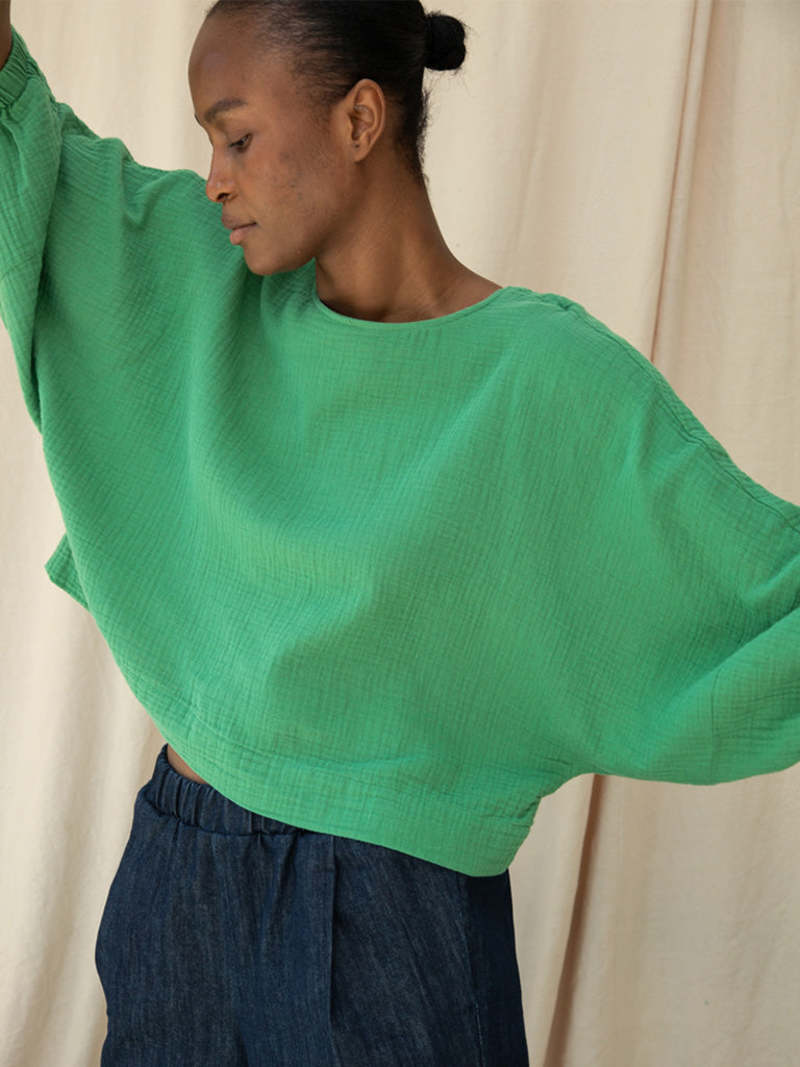 Beaumont Organic Ivy Cheesecloth Top