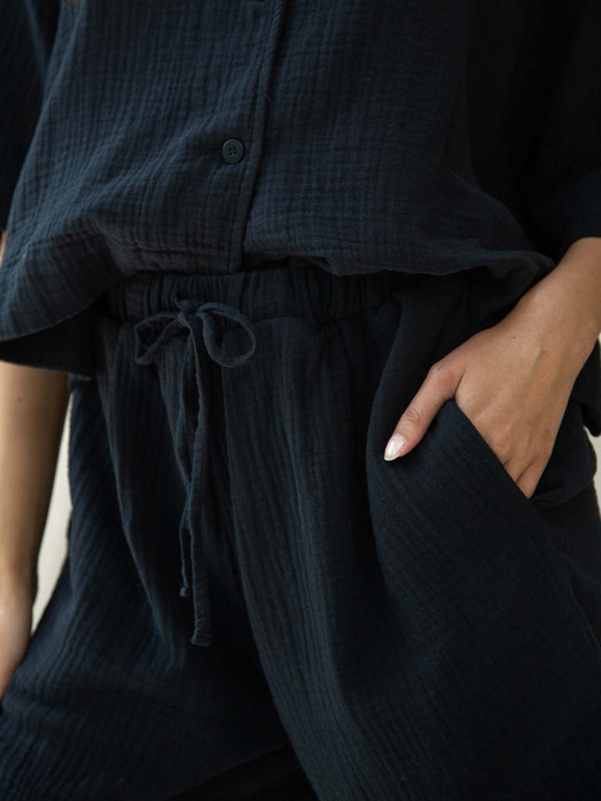 Beaumont Organic Paola Shorts - Black - Image 6 of 6