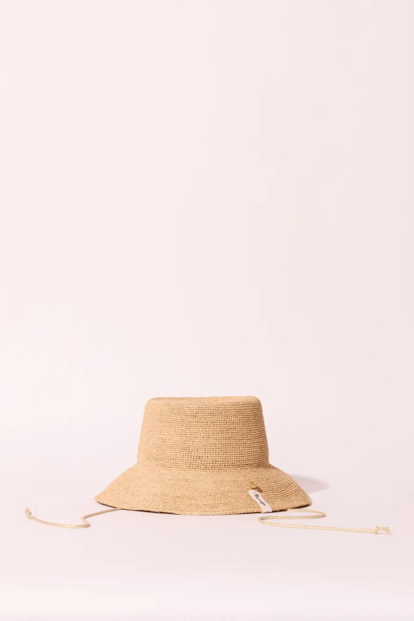 Maradji Milos Raffia Bucket Hat