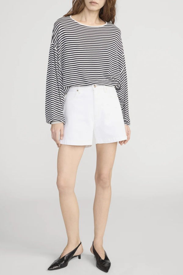FRAME Denim The Striped Slouchy Sweater