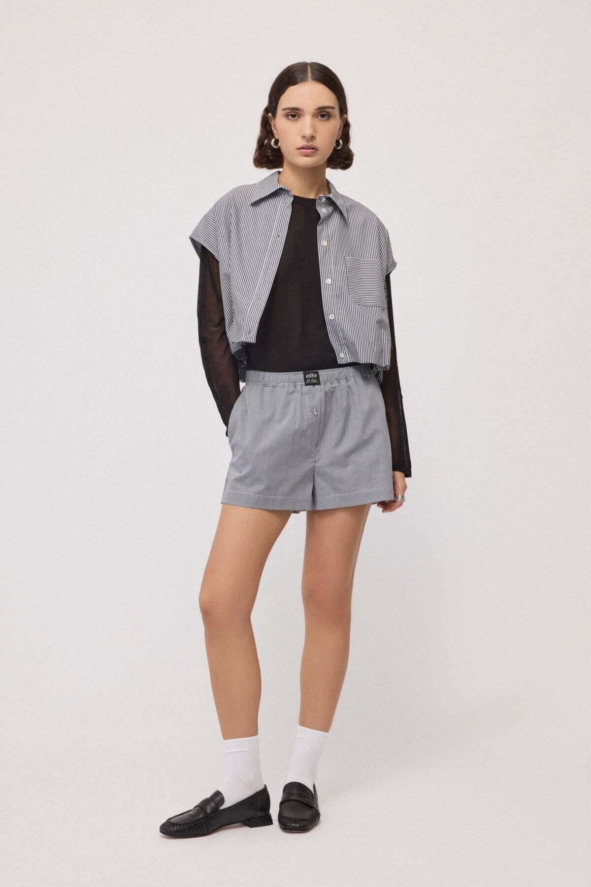 Ottod'Ame Balloon-Effect Shirt Top - Image 1 of 5